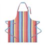 HOMESCAPES Tablier de Cuisine en Coton à Rayures Multicolore