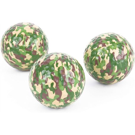 Gift Republic Lot de 3 balles de Golf à Motif Camouflage