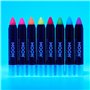 Moon Glow Neon UV Glitter Bâton de peinture pour le visage/crayon de maquillage pour le visage et le corps – Brille brillamment 