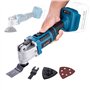 KATSU FIT-BAT 21V Outil Multifonction Oscillant sans Fil Brushless Moteur sans Balais avec 6 Vitesses