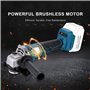 KATSU FIT-BAT 21V Meuleuse d'Angle sans Fil Brushless 115mm 125mm Moteur sans Balais avec Kits d'Accessoires Multi-outils Oscill