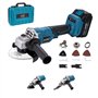 KATSU FIT-BAT 21V Meuleuse d'Angle sans Fil Brushless 115mm 125mm Moteur sans Balais avec 3