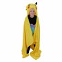 Character World Couverture Polaire à Capuche Officielle Pokémon | Couvre-lit Super Doux et Chaud