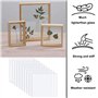 SUNSK Feuille Acrylique Transparent Panneau Acrylique 100 x 100 mm Feuilles de Plexiglas pour Remplacement de la Vitre du Cadre