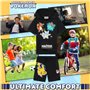 Pokemon Short à Capuche Survêtements Garçon et Ado 2 Pz Set Pikachu Manches Courtes Jogging Enfant Poches Zippées Cadeau Garcon