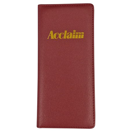 Acclaim Support rigide pour cartes de score de bowling - Légèrement rembourré - Couleur unie - Finition métallique - 23 cm x 11