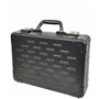 A1 FASHION GOODS Attache Case Mallette classique en aluminium avec double serrure TSA Noir, noir, Contemporain