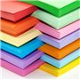 Lot de 50 feuilles de papier coloré A4 80 g/m² Couleurs fluo pastel vif Convient aux imprimantes à jet d'encre et photocopieurs