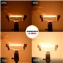 DoRight 100W R7s Ampoule Halogène 118mm Dimmable Blanc Chaud 2800K J118 Projecteur AC 220-240V Halogène Linéaire 1500lm Angle de