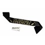 SMARTYPANTS Personalised I'm Officially A Divorcee Sash Divorcee Divorce Satin Banner Party Night Out - Black And Gold Glitter