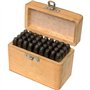 Silverline 273197 Boîte de 36 poinçons chiffres et lettres 5 mm