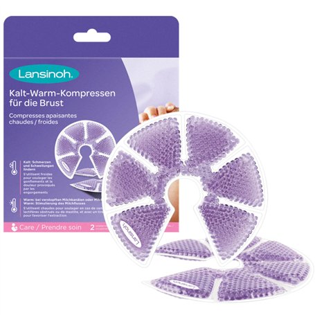 Lansinoh I Compresses apaisantes 3 en 1 chaud/froid