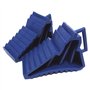 Pennine Paire de cales pour bloquer des roues de caravane - Bleu foncé