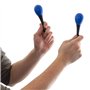 TIGER MAR28-BL Mini-œuf Maracas pour enfants - Instrument de percussion à secouer - Bleu - Une paire