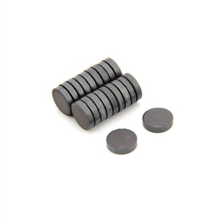 Magnet Expert 12 mm de diamètre x 3 mm d'épaisseur Y30 aimant en ferrite - 0.05 kg Pull (paquet de 20)