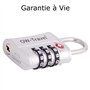 OW-Travel Cadenas TSA pour Valise. Cadenas Code 3 Chiffres ABS Antivol pour Bagages Casier Rangement Tente Camping.Bagages Combi