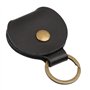 Pochette en cuir véritable noir avec jeton de chariot de votre sélection porte-clés pochette porte-clés porte-clés