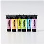 Moon Glow Néon UV intense Peinture pour le visage et le corps – 12 ml (lot de 6)