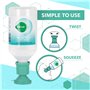 Solution Lavage Oculaire Saline Focus 500ml Stérile avec Capuchon pour Bain Oculaire - Solution de Nettoyage Oculaire Sûre et Ef