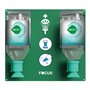 Focus Station De Lavage Oculaire D'Urgence Double Avec Support - Complet
