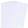 BCreativetolearn Lot de 100 feuilles de papier cartonné A4 blanc brillant 180 g/m² lisse pour imprimante