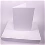 Lot de 50 feuilles de papier cartonné blanc brillant A4 180 g/m²