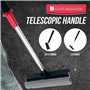 Raclette télescopique 2 en 1 avec lame de raclette durable et éponge – Kit de nettoyage de vitres parfait pour une utilisation c