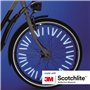 Salzmann Lot de 72 réflecteurs de Rayons de Roue de vélo brevetés avec matériau réfléchissant Scotchlite 3M – Compatible avec To