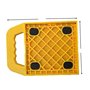 KATSU Lot de 4 Stabilisateur pour Cric de Caravane Patins avec Poignée et Caoutchouc Antidérapant, Plaques de Support pour Campi
