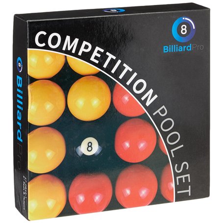 Ensemble de boules de billard unisexes de 2 pouces Billiard Pro (rouge et jaune)