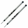 NEO+ Lot de 2 recharges pour stylo roller à encre noire compatibles avec stylo roller Dupont