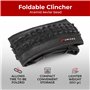 Fincci Set Pneus VTT 26 x 1,95 Pouces avec 2X Chambre à Air 26 Pouces Schrader - Pair Foldable Tire Velo 50-559 pour Montagne, H