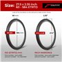 Fincci Paire Pneus VTT 27.5 x 2.35 Pouces 60-584 Pliable Pneu Velo Maori pour VTC Montagne Fuoristrada Vélo Bicyclette avec 27.5