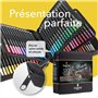 Castle Art Supplies Lot de 120 crayons de couleur avec fermeture éclair | Mines de couleur souples de qualité pour artistes adul
