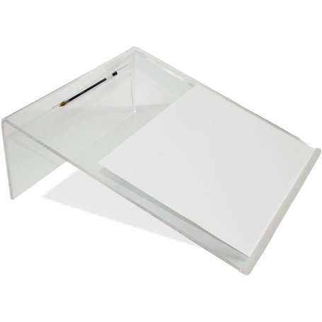 The Glowhouse Support d'écriture incliné en acrylique transparent de qualité supérieure