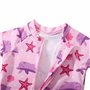 Swimbubs Maillot de Bain Anti-UV pour bébé garçon Protection Solaire Rashguard UPF50, Dauphin Rose, 3 Mois