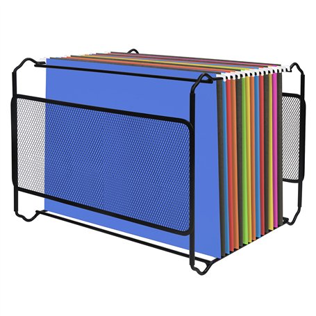 Belle Vous Support Dossier Suspendu A4 en Maille Métallique Noire - 33