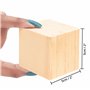 Belle Vous Cube en Bois (Lot de 20) - Petits Cubes en Bois Brut 5 x 5 x 5 cm - Cubes Bois de Pin Naturel - Cube Bois Bricolage, 
