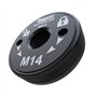1 x SabreCut GRNSCA 46mm M14 Meuleuse d'angle en phosphate noir robuste à changement rapide Écrou de bride de retenue de verrou