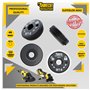 1 x SabreCut GRNSCA 46mm M14 Meuleuse d'angle en phosphate noir robuste à changement rapide Écrou de bride de retenue de verrou
