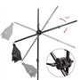Support d'éclairage Photographie Kit: 1x Support Lumineux Aluminium Réglable 200cm et 1x Trépied Girafe Bras 140cm avec Double C
