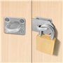 BELLE VOUS Crochet Suspension Plafond M8 en Inox avec Vis (Lot de 4) - Plaque Oblongue Rectangulaire Robuste avec Crochet Mural