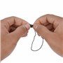 Belle Vous (Lot de 500) Attache Etiquette Noire en Nylon & Épingle Ampoule - Épingle de Sureté pour Étiquettes de Vêtements et T