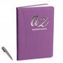 Carnet d'adresses - Répertoire A à Z - Couverture rigide avec stylo - Format A5 (Violet)