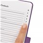 Carnet d'adresses - Répertoire A à Z - Couverture rigide avec stylo - Format A5 (Violet)