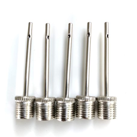 Aiguilles de Pompe à Ballon Lionstrike en Acier Inoxydable - Universelles - 5 pièces - Gonflage Rapide et Efficace pour Football