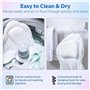 ADOV Coussin de bain ergonomique de luxe pour la tête et le cou avec 6 ventouses Technologie 4D Air Mesh - Coussin antidérapant