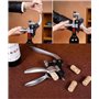 Tire Bouchon 9 Pcs Kit Accessoire Vin Ouvre Bouteille de Vin en Coffret Cadeau avec Tire Bouchon,Coupe-Capsule,Bouchon Bouteille