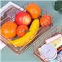 Pinsheng 2 Pièces Panier de Rangement en Fer Forgé, Paniers de Rangement en Fil Métallique pour Organisateur de Bureau en Or Ros