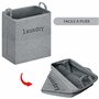 Belle Vous Panier à Linge Pliable en Tissu - Bac Linge Sale 35 L avec Poignées de Transport - Corbeille Linge Sale Portable pour